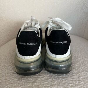 Alexander McQueen black/white transparent sole sneaker